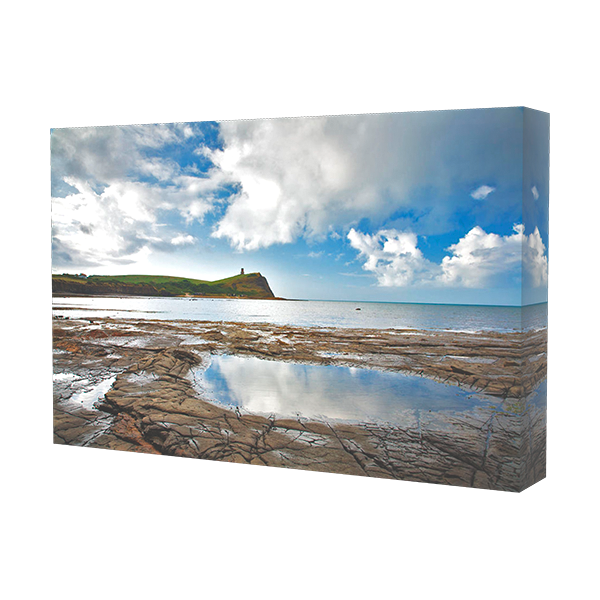 Framed canvas print example of Kimmeridge Bay in Dorset.