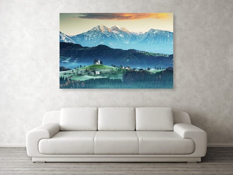 Canvas print example of Saint Thomas church in Slovenia. - buy photos of slovenia on paper or canvas online.