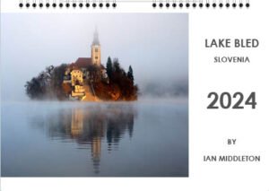 Large A3 double page Calendar - Lake Bled 2024